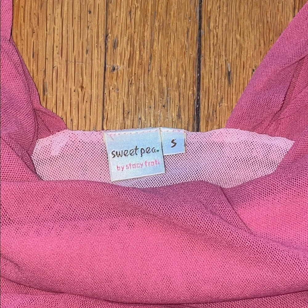 ♡ Sweet Pea Pink Ruched Camisole Top - Picture 2 of 3
